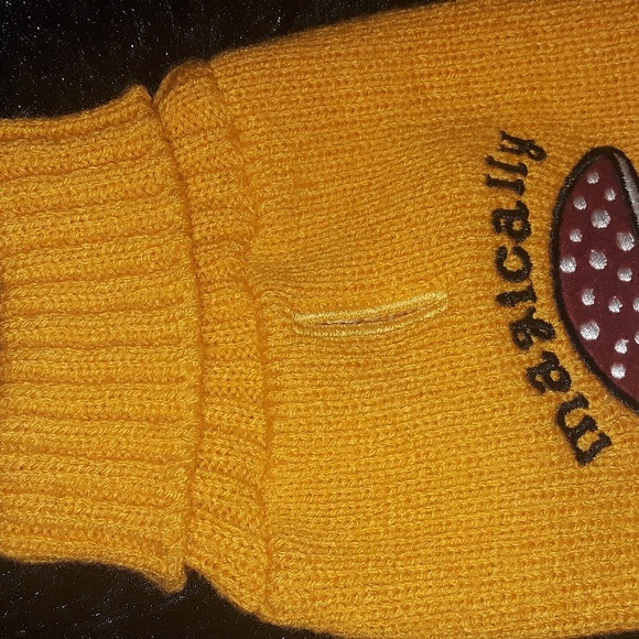 Cat / Dog Sweater "Magically Cute" 🍄 Shroom Adorable Mustard yellow embroidered - Picture 3 of 6